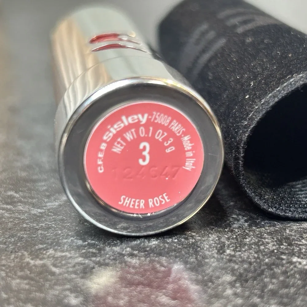 NEW Sisley Phyto Lip Shine Full Size‎ Lipstick 3 SHEER ROSE Retired Color